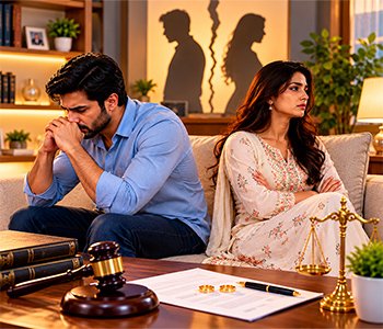 Couple facing divorce problem